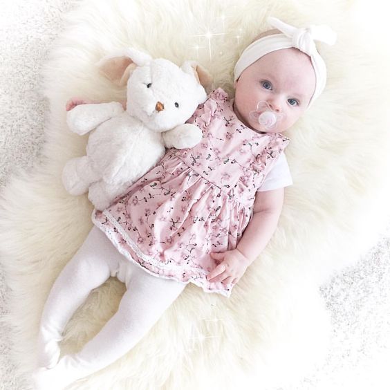 Baby outfit with bunny toy | Bunnies | Beauty | Photoshoot | All the ...